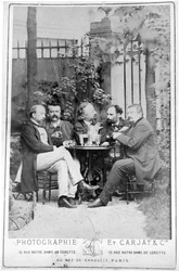 Manet (Second from Right) with His Political Friends